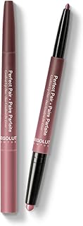 Absolute New York ALD04 Perfect Pair Lip Duo, Fuller and Poutier Lips, Deeper Shade For Lip Contouring, Satin Lipstick and Lip Liner
