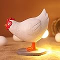 Attivolife Chicken Egg Lamp, Weird Light with USB & Stepless Dimming, Funky Egg Table Lamp Home Resin Decor with Warm Lighting, Birthday Father Day Presents for Dad Women Kid