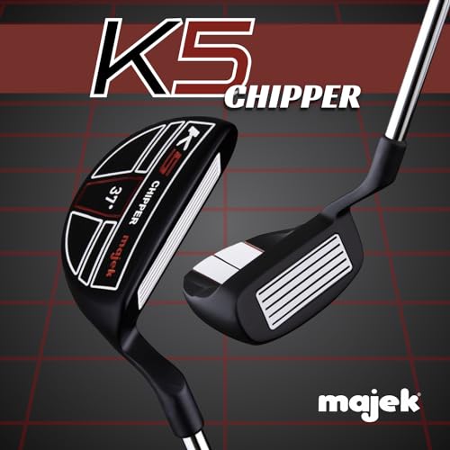 Majek K5 Chipper 37 Degree Black and Red Right Handed Men's Standard Golf Club - Image 3