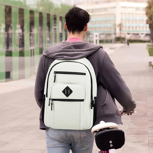 Image of ZUBOND Backpack for School, Lightweight Boys Girls Backpack Fits 15.6 Inch Notebook, Water Bottle Pocket - Ideal for Teens, College Students, Adults