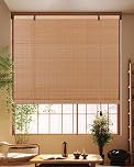 FoundGo Bamboo Blinds No drilling, Width x Height 100x160cm Retro Wooden Blinds Roman Bamboo Roll Up Curtain Light Filtering Shades for Windows, Indoor