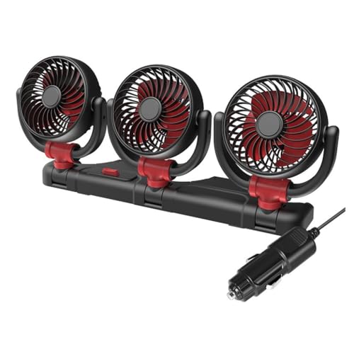 Ventilateur électrique à 3 têtes orientables avec réduction du bruit - 2
