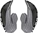 Shoei RF-1100/QWEST Cheek Pad 35mm Motorcycle Helmet Accessories - Black/One Size