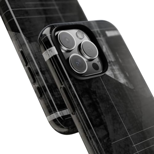 Protection iPhone 16 Pro Max design noir et blanc abstrait coque brillante - 2
