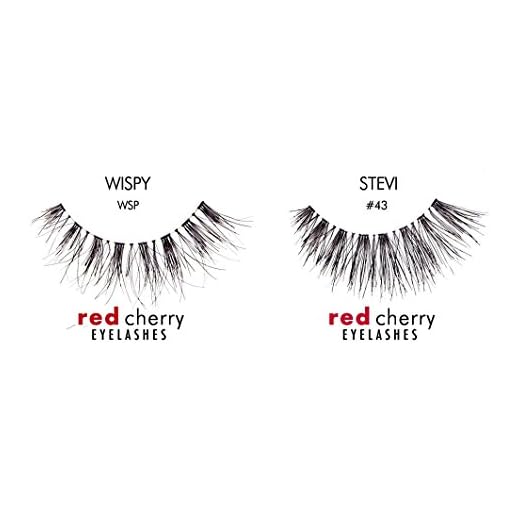 Red Cherry False Eyelashes #WSP (Pack of 3) & Red Cherry False Eyelashes #43 (Pack of 3)