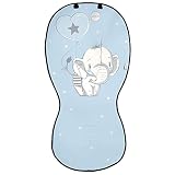 El tejido de la colchoneta es de tejido técnico transpirable y el reverso es de tejido 3D que aísla del calor manteniendo la temperatura ideal para tu bebé.