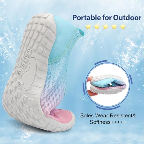 Image of Spesoul Water Shoes for Women Men Quick Dry Aqua Socks for Swim Beach Pool Hiking Summer Sandals Outdoor Zero Drop Barefoot Shoes 10.5 Women /8.5 Men