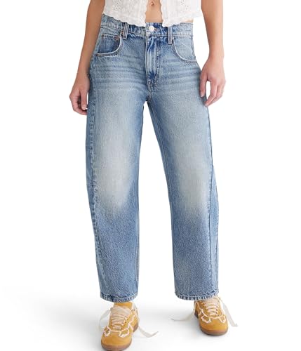 AEROPOSTALE Womens Mid-Rise Barrel Leg Jean