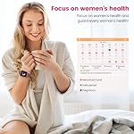 Smartwatch Damen mit Telefonfunktion, 1.83" Uhr mit SpO2 /Herzfrequenz/Schlafmonitor /Multi Sportuhr/IP68 Wasserdicht//Menstruationszyklus/Fitness Tracker Schrittzähler für iOS Android (RosaLila) – Bild 4