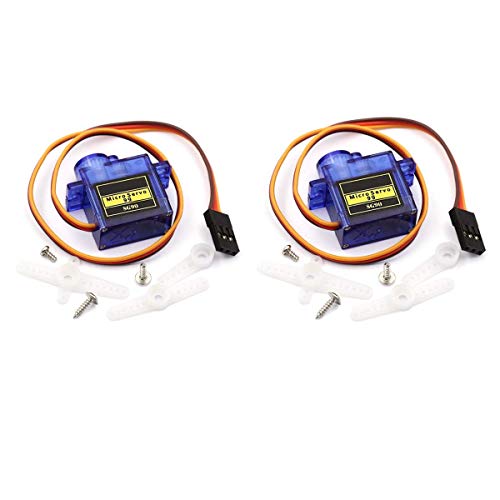 Image of REES52 2Pcs SG90 Micro Servo Motor Mini 9G Compatible for Arduino RC Robot Helicopter Airplane Boat Controls