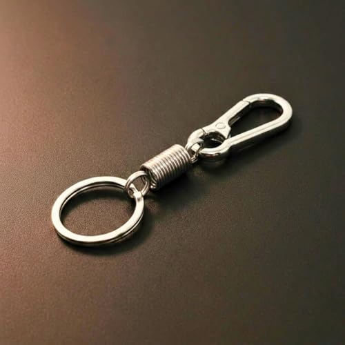 Image of THE MEN THING - Stylish Multicolor Stainless Steel Keychain for Men & Boys (IRON LOOP STEEL)