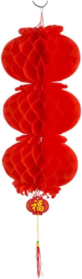 LIOONS 3 Strings 10 Pieces Chinese Lanterns, Red Lanterns Paper Lantern Lamp Chinese Spring Festival Mid-Autumn Festival Lantern