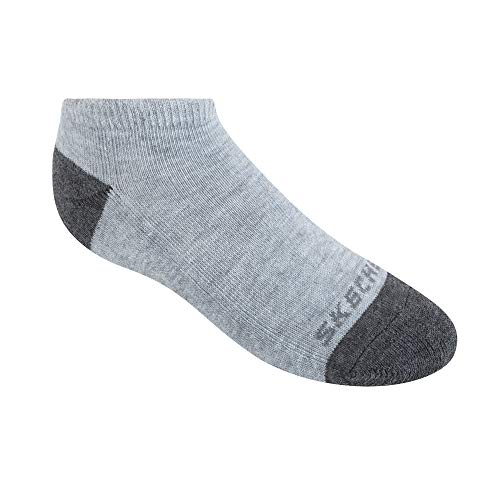 Skechers Boys Skechers Boys' 10 Pack No Show Running Socks, Gray, 5-6.5 Us #TOP1