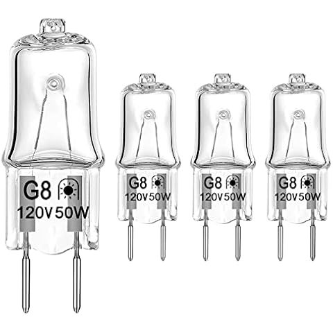 Halogen Light Bulb for GE Microwave Oven, Light Bulb for GE Over The Stove Range Microwave Hood, Night Light/Stove Light Bulb for GE Microwave, Replaces WB08X10057 WB08X10051, 4 Pack Cover