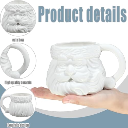 Juego de 2 Tazas Santa Claus de Cerámica 16 oz miniatura 3