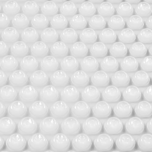 VINGLI 12Mil Solar Pool Cover, Rectangle Solar Blanket-Heavy Duty Solar Pool Cover for Above Ground Pool-Pool Solar Cover for Inground Pool (Clear, 16'x32' Rectangular)