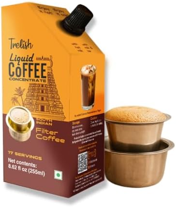 Coffee Concentrate - South Indian Filter | 17 servings-8.62 fl oz| Perfect for authentic South Indian filter coffee, Sugar Free, Shelf Stable, No Refrigeration, Travel Friendly |