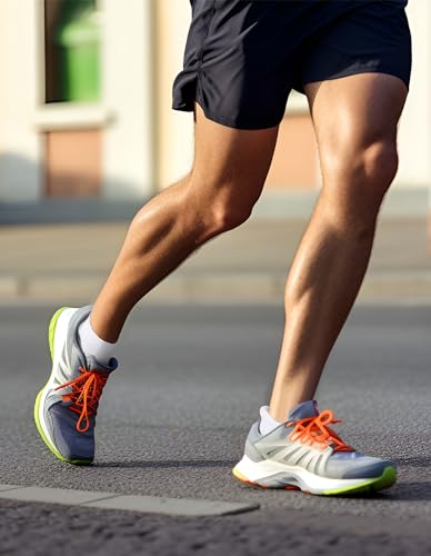 Airacker Athletic Running Ankle Cotton Socks, Low Cut Cushioned Performance Anti-Blister Tab Sports Socks for Men Women4