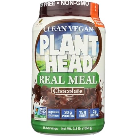 Genceutic Naturals Chocolate Plant Head Real Meal, 2.3 Pound Cover