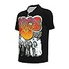Men's YES-Rock Band Business Polo Shirt Full-Color Print Breathable Short-Sleeve Shirt Collar Design for Daily Commute Tees Multicoloured 4XL #2