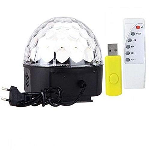 RGB MP3 Magic Crystal Ball LED Music stage light Home Party disco DJ party USB Disk Remote Control