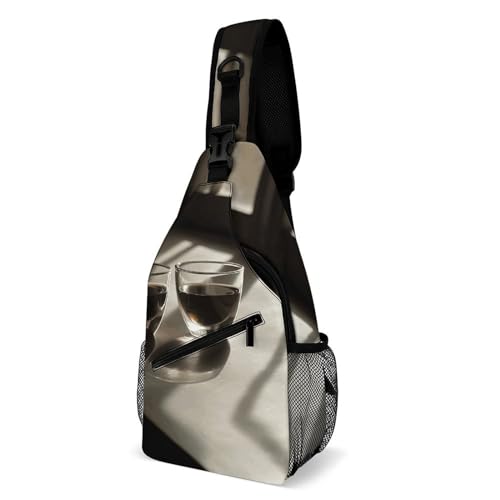 Bolso tipo sling de 15x8x4 pulgadas para mujer y hombre