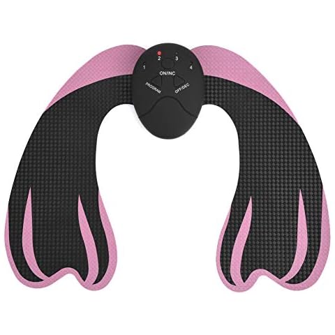 EMS Buttock Lifting Massage Machine Muscle Buttock Lifter Enhancer Pad Helps to Lift, Shape and Firm The Butt for Women(Black+Pink) Cover