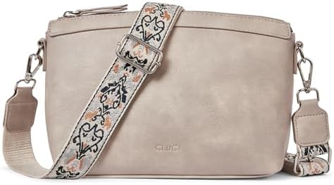 CLUCI Crossbody Bags for Women, Vegan Leather Shoulder Handbags, Purses for Women with Adjustable Wide Strap