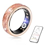 Bague intelligente pour homme et femme – Tracker de santé et de remise en forme avec fréquence cardiaque, moniteur de sommeil, oxygène dans le sang, HRV, 128 modes sportifs, étanchéité IP68, contrôle