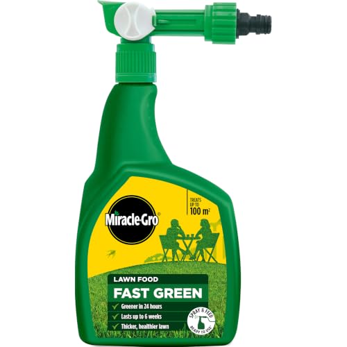 Miracle-Gro EverGreen Fast Green Spray & Feed Liquid Lawn Food 1 Litre