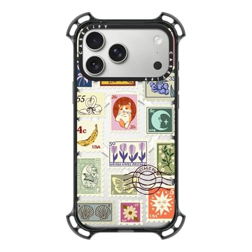 Coque iPhone 17 Pro Max CASETiFY Bounce robuste et transparente noire