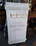 garderobe shabby Haken aus Gusseisen Unbekannt Shabby FRACHTKISTE WANDGARDEROBE Cacao PAYRAUD Holz Garderobe Vintage Retro GUSSEISEN (Weiss)