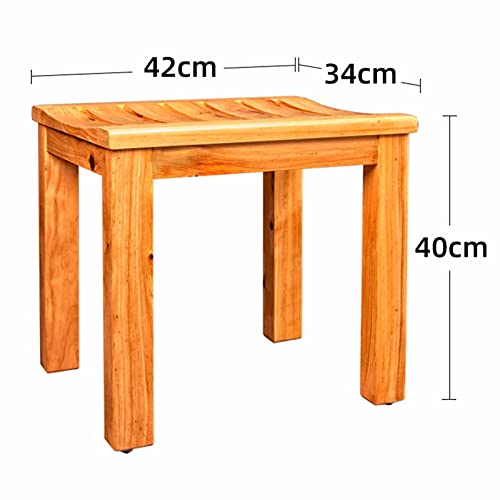 Repose-pieds de rasage d'angle en bois étanche pour douche senior - 4