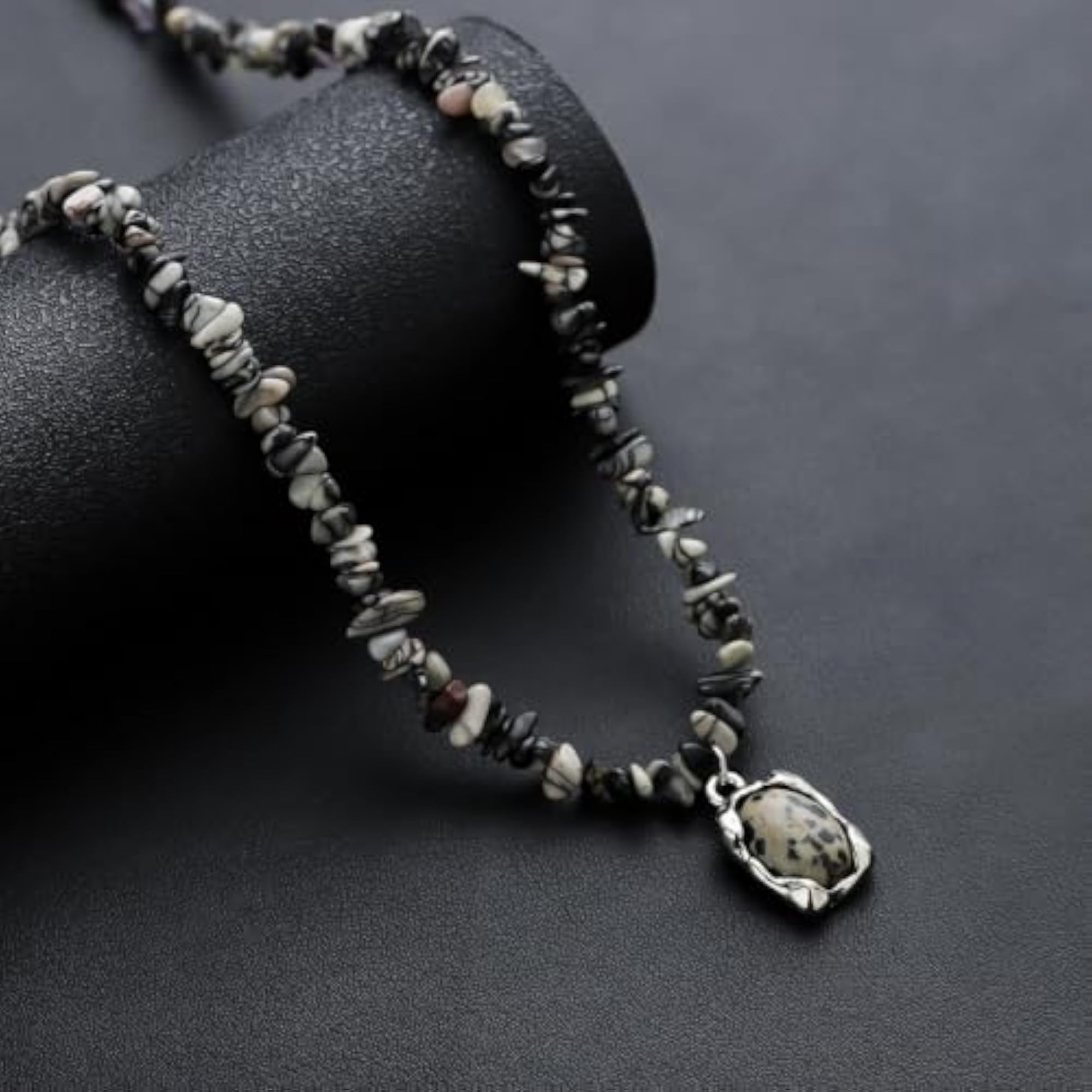 Men's Terra Mosaic Pendant Necklace, Stylish Everyday Accessory