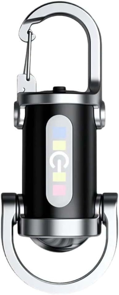AASHZ Mini Keychain Torch, Waterproof Keychain Flashlight, LED Flashlight, IP44 Waterproof, Compact Aluminum Design, for Camping, Hiking & Everyday Carry