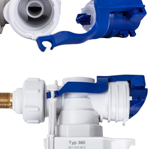 MIUFA Messing Einlassventile Ersatz für WC-Spülkasten kompatibel mit Geberit Impuls 380 Seitenfüllventil 3/8 Zoll