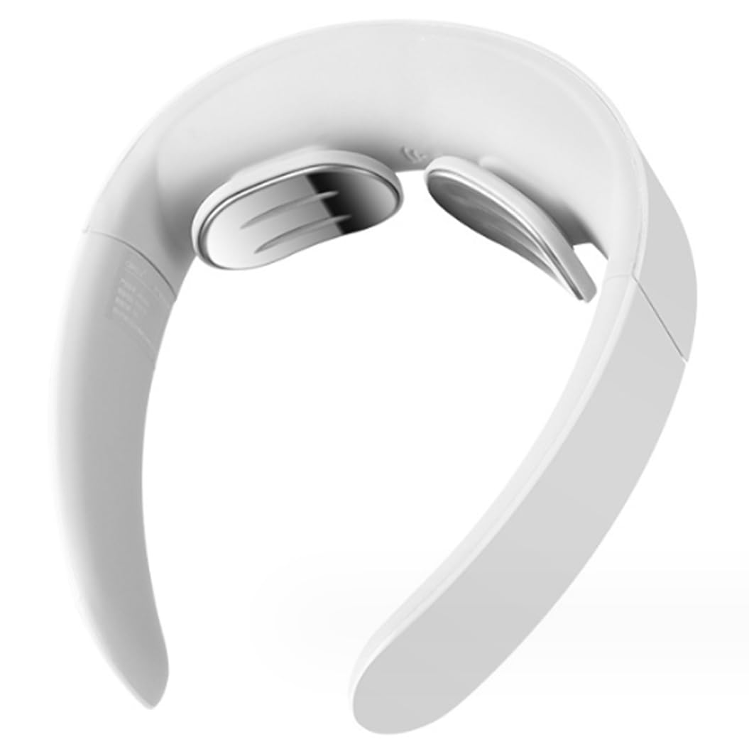 Massaggiatore Collo Intelligente,Impulso Elettrico Massaggiatore Cervicale,Massaggiatore Della Colonna Cervicale,Regalo per Uomo Donna,5 modalità, gestibili tramite telecomando A