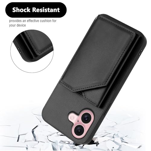 Coque iPhone 2025 de qualité supérieure en cuir premium noir LEMAXELERS - 2