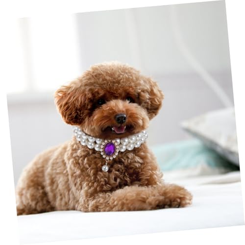 Collier perles chat et chien réglable double couche pour chiot - 6