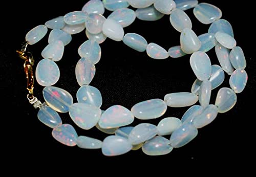 Opal de feu d'Éthiopie LKBEADS pépites lisses pré-percées pour éliminer la casse au montage