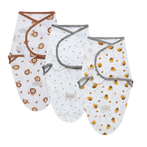Image of Miracle Baby Swaddle Sack, 3-Pack 100% Cotton Sleep Swaddles Wrap Blankets for Newborns & Infants, Soft & Adjustable