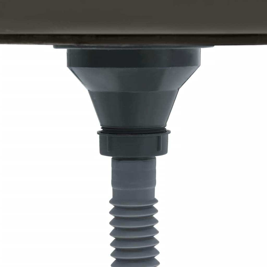 Double Bowl Undermount Stainless Steel Kitchen Sink with Sound-Reduction Pads, Bathroom Sink Hand Sink, Under/Over Counter Kitchen Sink Basin, Black 34.1" x 17.3" x 7.9"