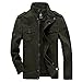 Produktbild MERCIYD Herren Übergangsjacke Militär Jacke Stehkragen Fliegerjacke Baumwolle Bomber Jacke Multi Taschen Armeejacke Feldjacke (3XL, Armeegrün)