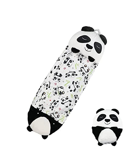 Sac de couchage pour enfants avec oreiller, sac de couchage confortable et doux avec oreiller, pour jeu et sieste, sac de couchage pliable 2 en 1, pour le camping et le sommeil des enfants