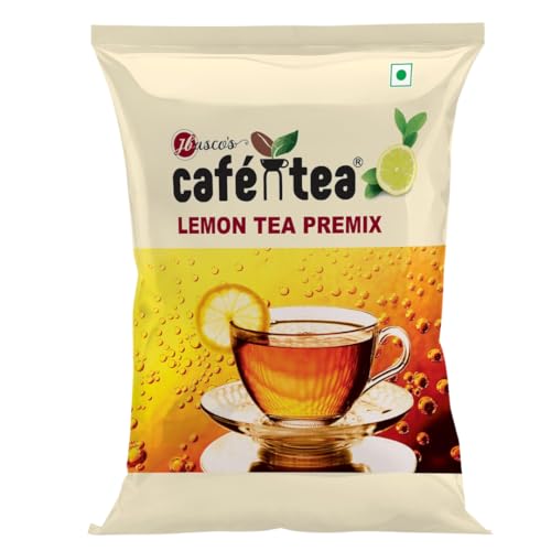 Image of Cafe N Tea Instant Lemon Tea Premix 1Kg | Refreshing Lemon Flavour Tea Powder | Just Add Hot or Cold Water | 100 Cups | Office, Home, Vending Use | Quick Energy Drink