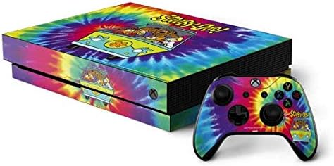 Skinit Decal Gaming Skin Compatible with Xbox One X Console and Controller Bundle - Officially Licensed Warner Bros Scooby-Doo Tie Dye Design