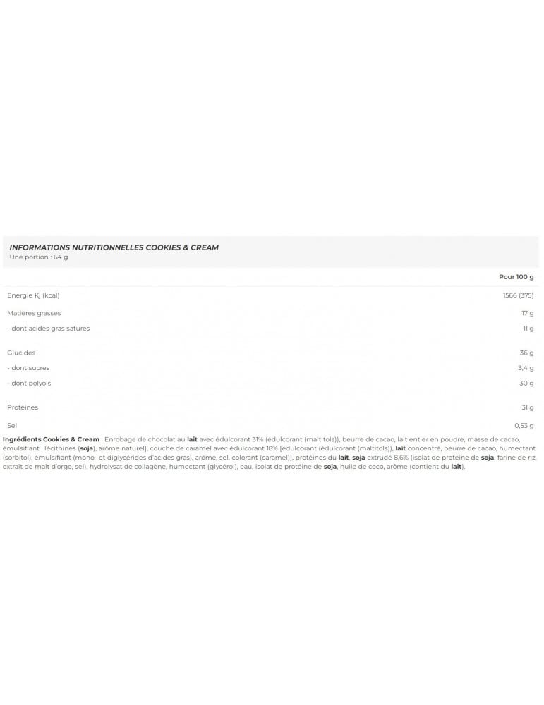 BioTechUSA Crush Bar Hochproteinhaltiger Riegel mit knusprigem Schokoladenüberzug und ohne Zuckerzusatz, 12 * 64 g, Cookies & Cream