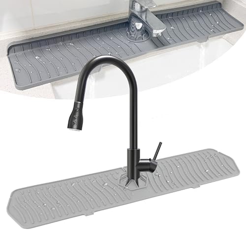 Abtropfmatte Für Spüle - Silikon Wasserhahn Matte Cremeweiß 61cm
