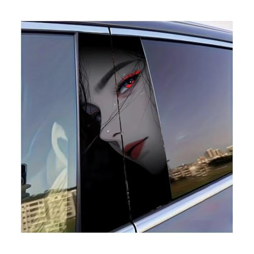 Autocollant pilier de porte voiture lot de 2 films de protection pour décoration auto
