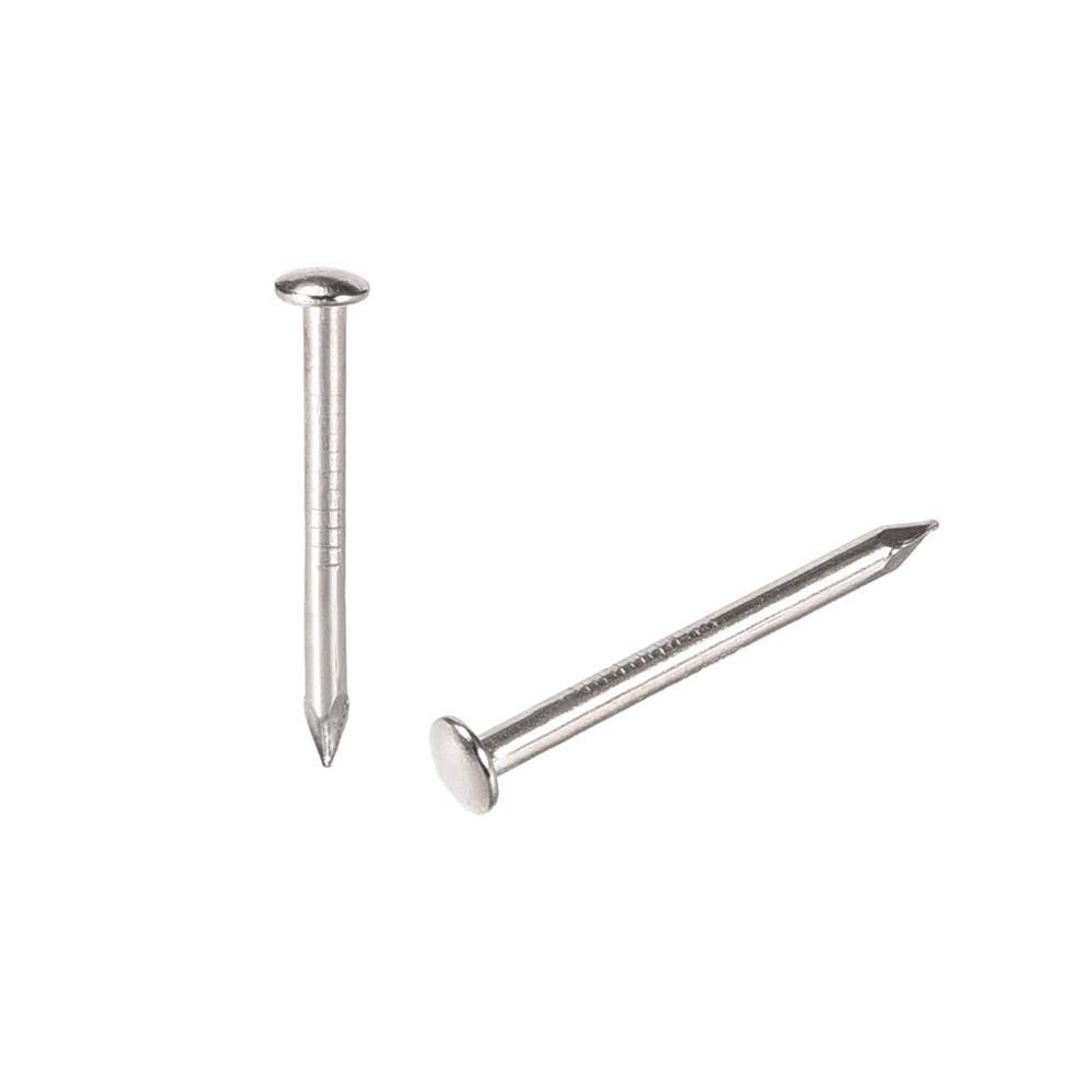 Gwoździe ze stali nierdzewnej, Małe gwoździe 1,5 x 19 mm, używane do dekoracji DIY, drewniane pudełko na zdjęcia, akcesoria domowe, srebrny odcień, 100 szt